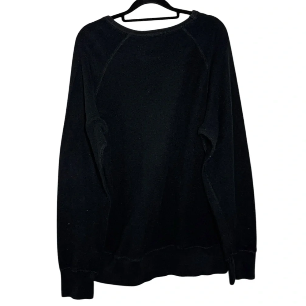 Hiro Clark Black French Terry Crew Neck Sweatshirt - Large